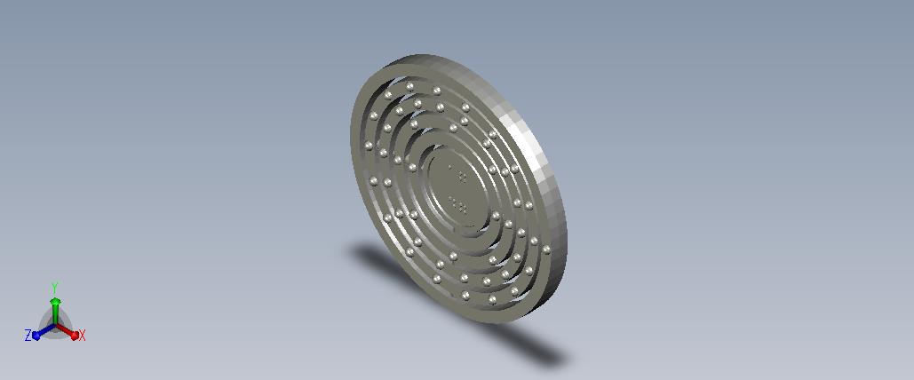 3D model of the atom Silver